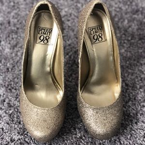 Gold heels size 5.5